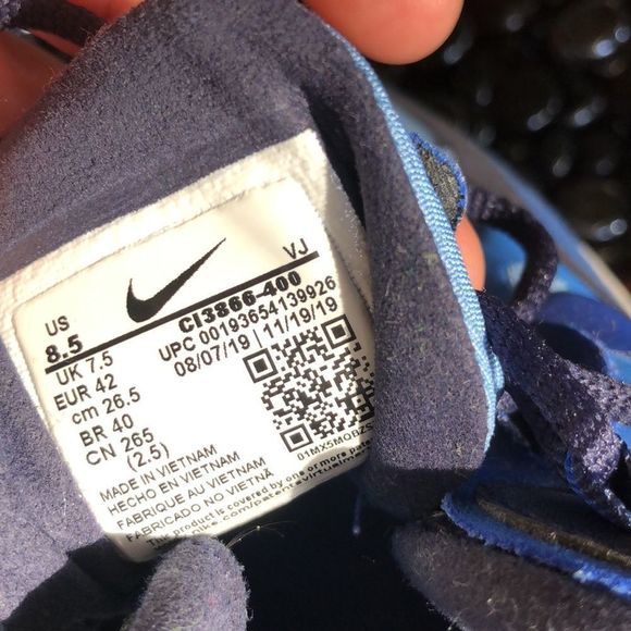 Nike Air Max 270 React Pacific/Hyper Blue CI3866 400 running Size 8.5 men's - Picture 13 of 16